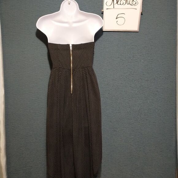 Speechless strapless high low  polka dot dress 5 - Picture 7 of 8